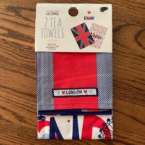 Primark London Icon Tea Towels - Red, Blue, White